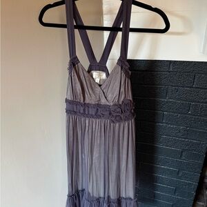 Moulinette Soeurs Lavender Cross-Back Dress